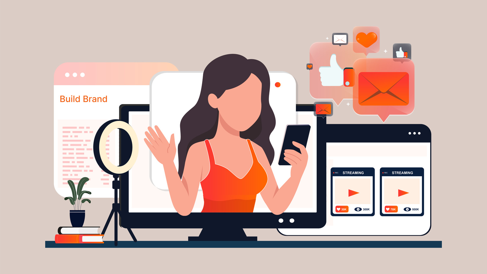 Enhancing Webcam Streaming Brand with Social Media